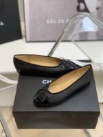 Chanel Ballet Flats Black For Women - Image 8