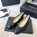 Chanel Ballet Flats Black For Women - Image 8