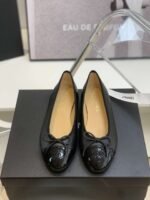Chanel Ballet Flats Black For Women - Image 5