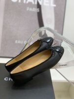 Chanel Ballet Flats Black For Women - Image 4