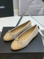 Chanel Ballet Flats Beige For Women