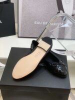 Chanel Ballet Flats Black For Women - Image 3