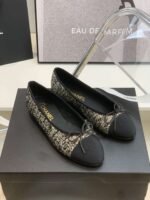 Chanel Ballet Flats Grey For Women - Image 3