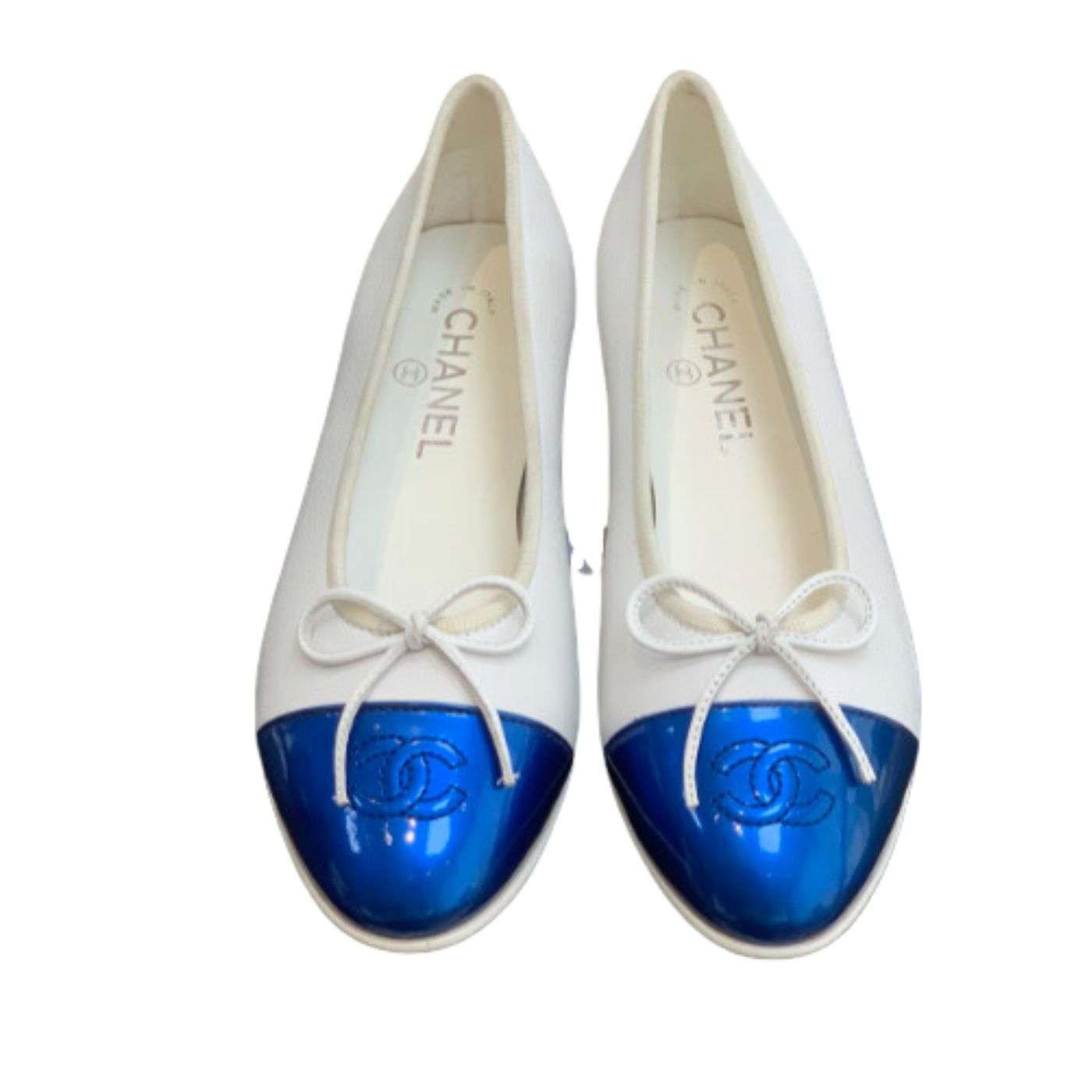 Chanel-Ballet-Flats-30-1.jpg Chanel Ballet Flats White For Women - Image 1