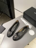 Chanel Ballet Flats Black For Women - Image 9