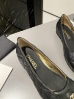 Chanel Ballet Flats Black For Women - Image 3
