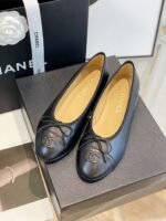 Chanel Ballet Flats Black For Women - Image 4