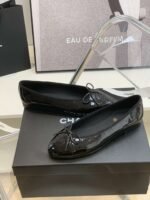 Chanel Ballet Flats Black For Women - Image 4