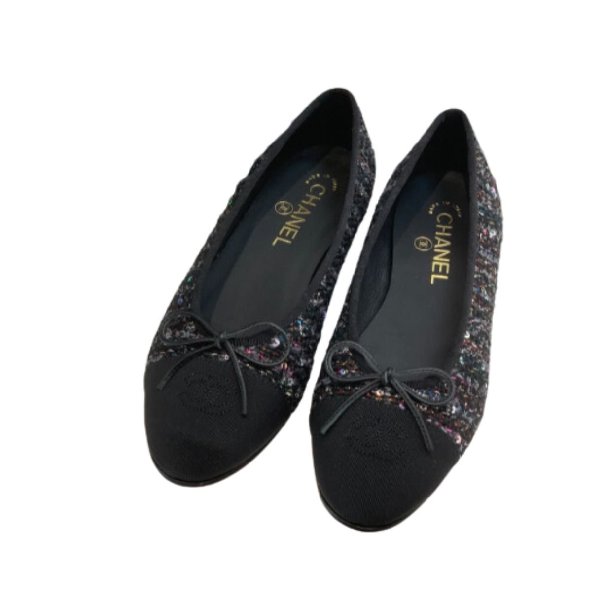 xr:d:DAFjitk7JkQ:1568,j:6248022165584782624,t:23092106 Chanel Ballet Flats Multicolor For Women - Image 1