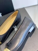 Chanel Ballet Flats Black/Gold For Women - Image 4