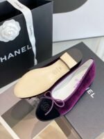 Chanel Ballet Flats Purple For Women - Image 6