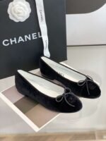 Chanel Ballet Flats Black For Women - Image 5