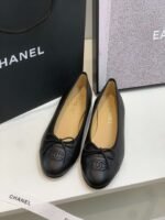 Chanel Ballet Flats Black For Women - Image 8
