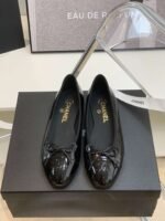 Chanel Ballet Flats Black For Women - Image 5