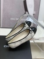 Chanel Ballet Flats White For Women - Image 3