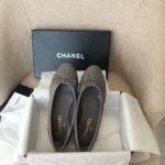 Chanel Ballet Flats Dark Grey For Women - Image 2