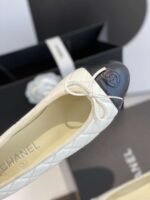 Chanel Ballet Flats White For Women - Image 6