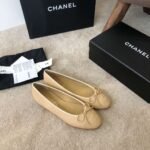 Chanel Ballet Flats Beige For Women - Image 5