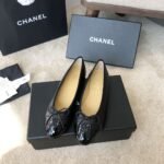 Chanel Ballet Flats Black For Women - Image 4