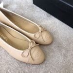 Chanel Ballet Flats Beige For Women - Image 4