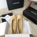 Chanel Ballet Flats Beige For Women - Image 6