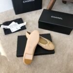 Chanel Ballet Flats Beige For Women - Image 3