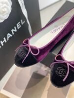 Chanel Ballet Flats Purple For Women - Image 5