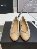 Chanel Ballet Flats Beige For Women - Image 5