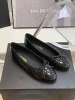 Chanel Ballet Flats Black For Women - Image 6