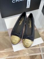 Chanel Ballet Flats Black For Women - Image 6