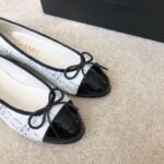 Chanel Ballet Flats White For Women - Image 5