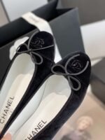 Chanel Ballet Flats Black For Women - Image 4