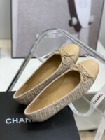 Chanel Ballet Flats Beige For Women - Image 6