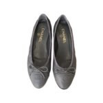 Chanel Ballet Flats Dark Grey For Women