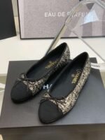 Chanel Ballet Flats Grey For Women - Image 6