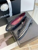 Chanel Ballet Flats Black For Women - Image 5