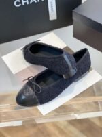Chanel Ballet Flats Black For Women - Image 9