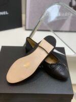 Chanel Ballet Flats Black For Women - Image 7