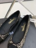 Chanel Ballet Flats Grey For Women - Image 7