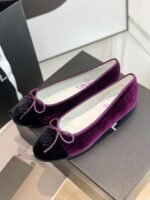 Chanel Ballet Flats Purple For Women - Image 3