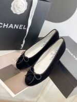 Chanel Ballet Flats Black For Women - Image 3