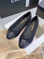 Chanel Ballet Flats Black For Women - Image 2
