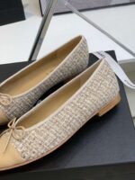 Chanel Ballet Flats Beige For Women - Image 8