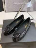 Chanel Ballet Flats Black For Women - Image 8