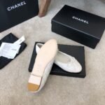 Chanel Ballet Flats White For Women - Image 8