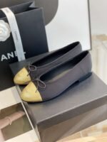 Chanel Ballet Flats Black For Women - Image 3
