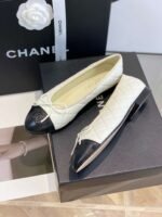 Chanel Ballet Flats White For Women - Image 3
