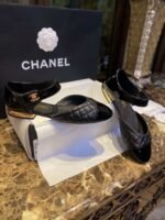Chanel CC Logo Sling Black For Women - Image 7