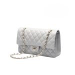 Chanel Classic 11.12 Shoulder Bag 9.9in/ 25.5cm Gray Gold Hardware For Women A01112 Y04059 NZV46 - Image 2
