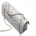 Chanel Classic 11.12 Shoulder Bag 9.9in/ 25.5cm Gray Gold Hardware For Women A01112 Y04059 NZV46 - Image 3
